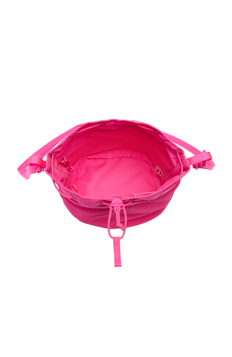 Baboon to the Moon Drawstring Crossbody Pouch, Alternate, color, Hyper Pink