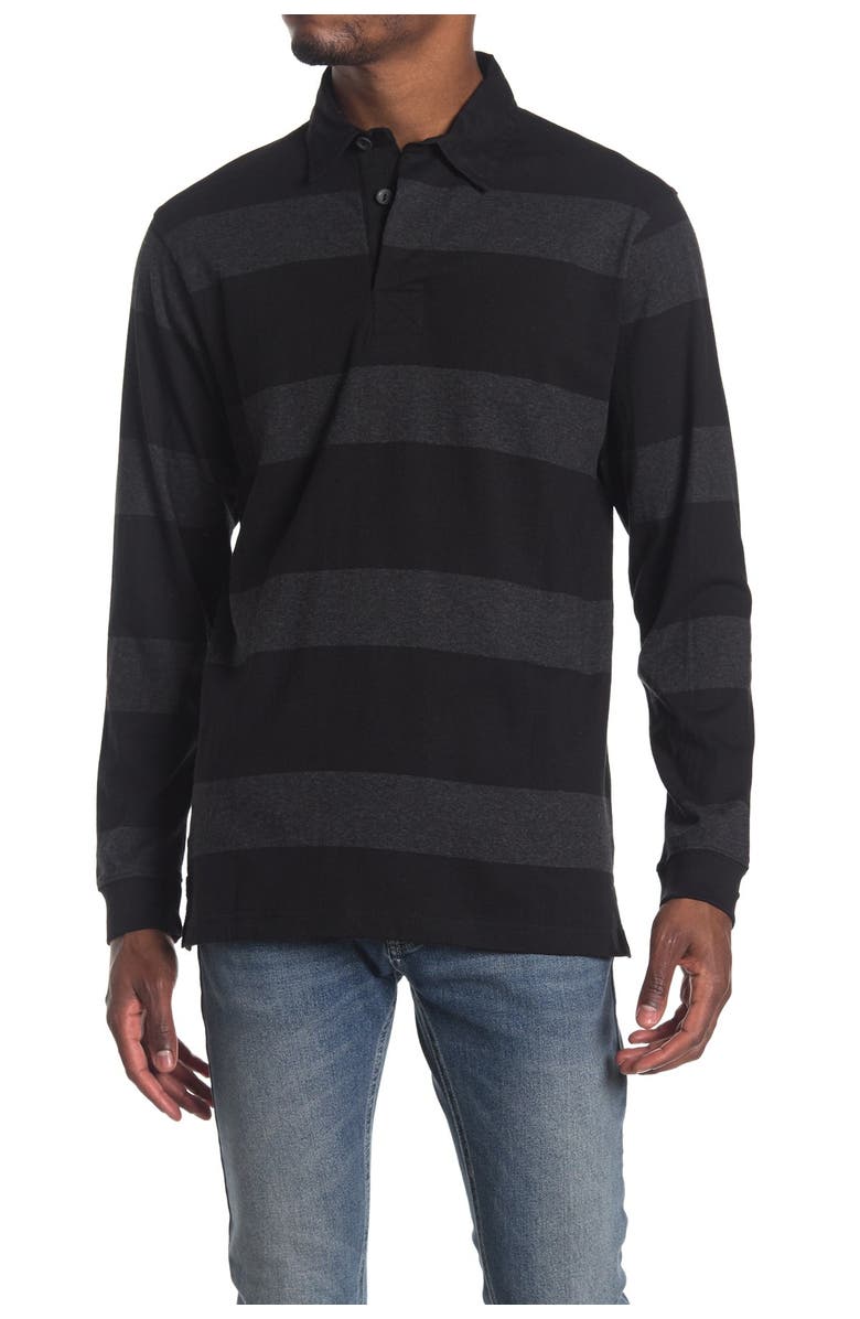BURNSIDE Stripe Rugby Polo, Alternate, color,