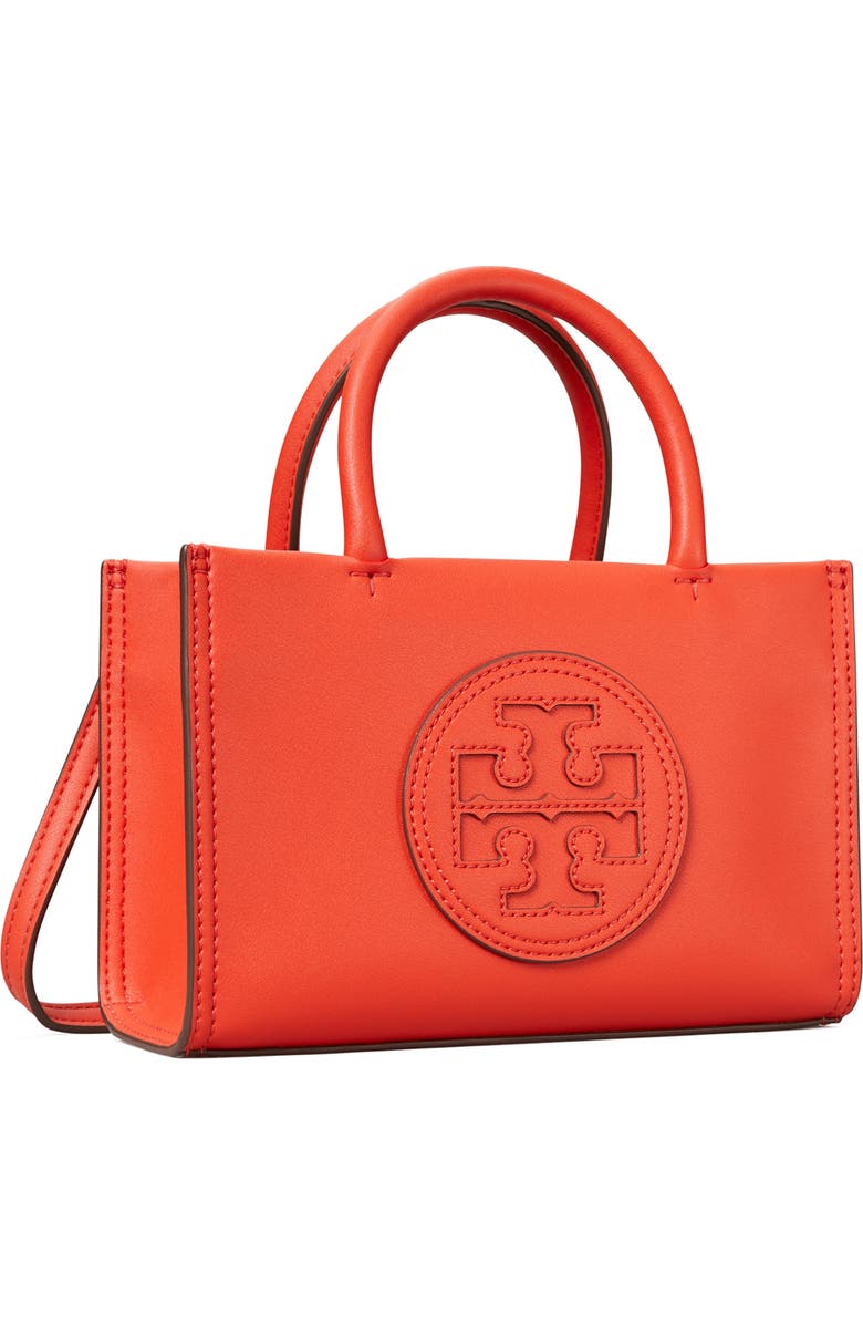 Tory Burch Mini Ella Bio Tote, Alternate, color, Poppy Red