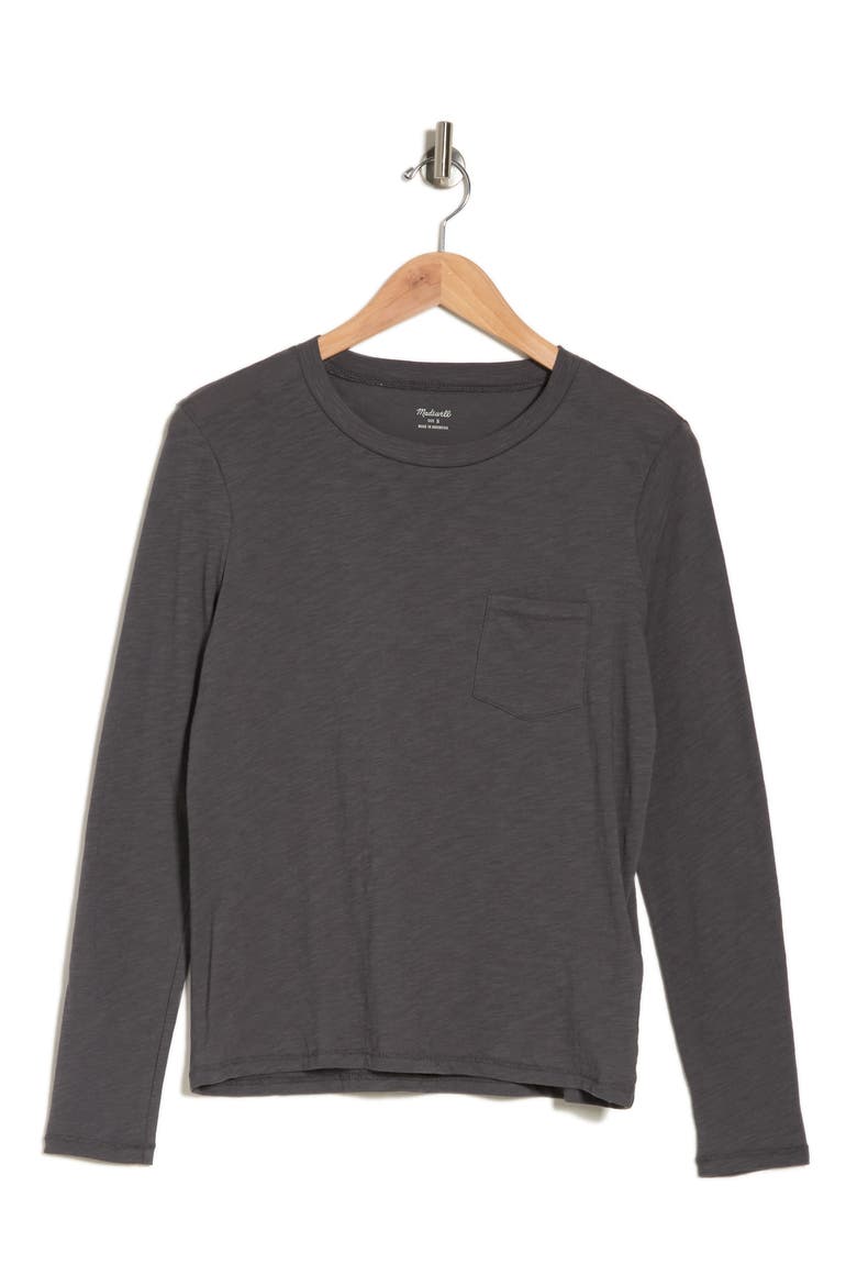 Long Sleeve Crewneck T-Shirt, Alternate, color, THUNDER GREY