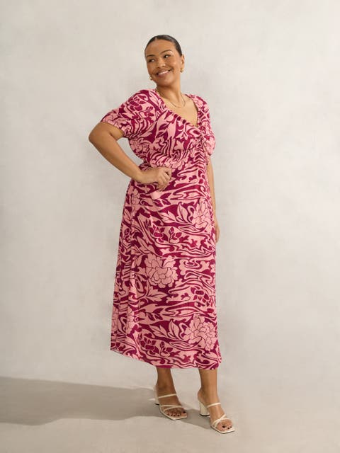 Floral Short Sleeve Dress