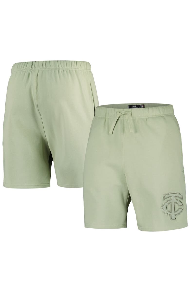 PRO STANDARD Men's Pro Standard Green Minnesota Twins Neutral Fleece Shorts, Main, color, Green