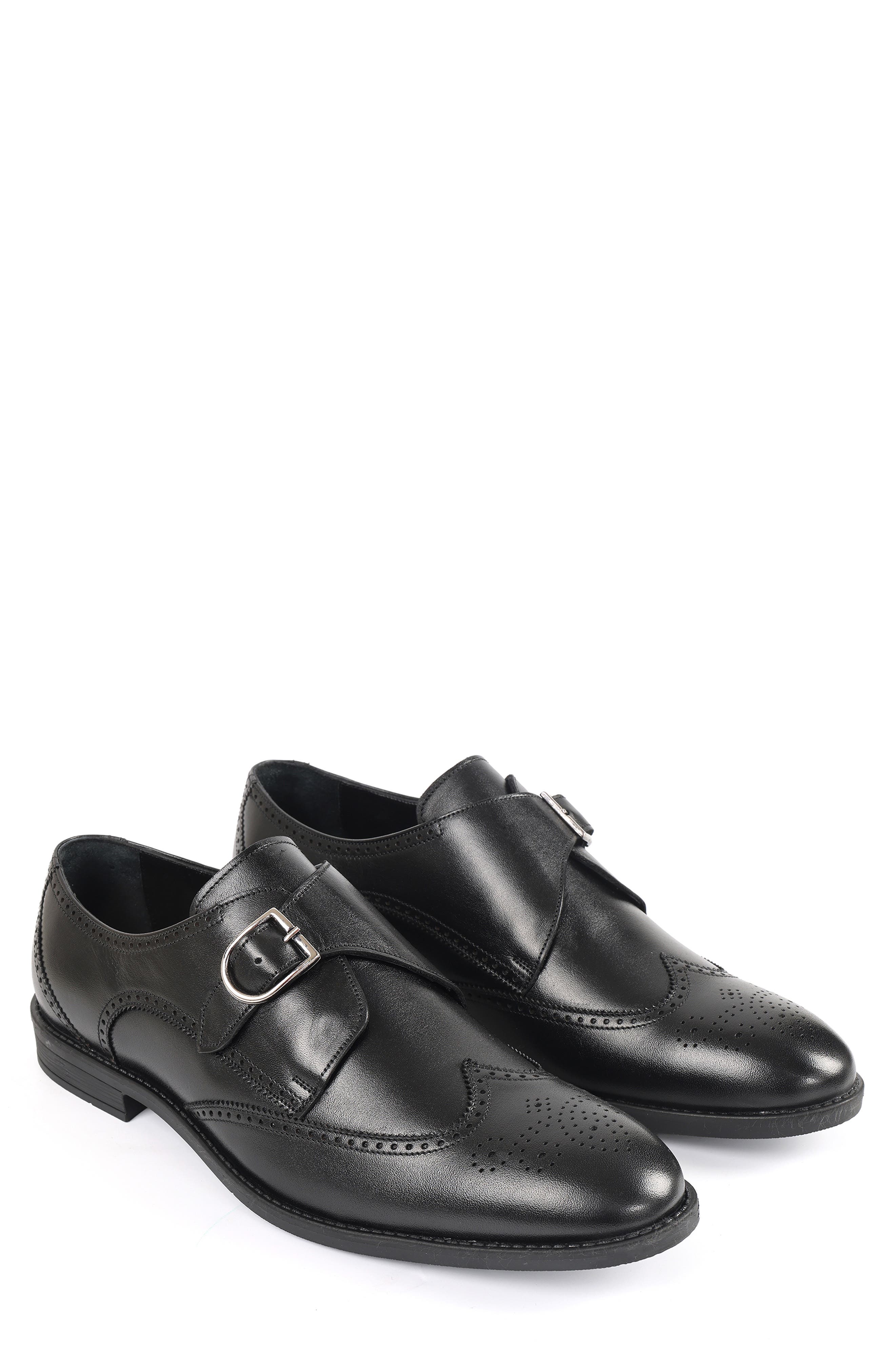MACNOLA Oregon Wingtip Monk Strap Shoe, Alternate, color, 