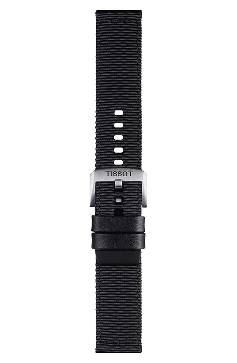 Tissot 22mm Fabric Watch Strap, Main, color,