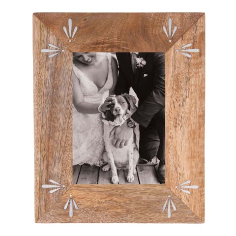 5x7 Lana Floral Blue Photo Frame