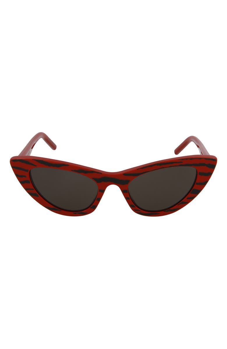 Saint Laurent 52mm Lily Cat Eye Sunglasses, Main, color,