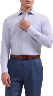 Bugatchi James OoohCotton® Geo Print Button-Up Shirt