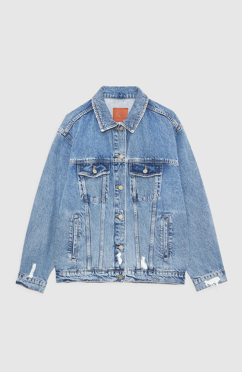 ANINE BING Rory Jacket, Alternate, color, Vintage Blue