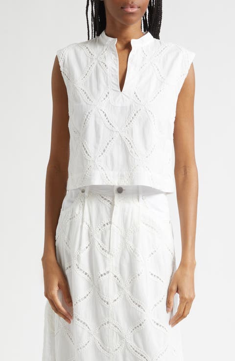 Tilda Embroidered Sleeveless Top