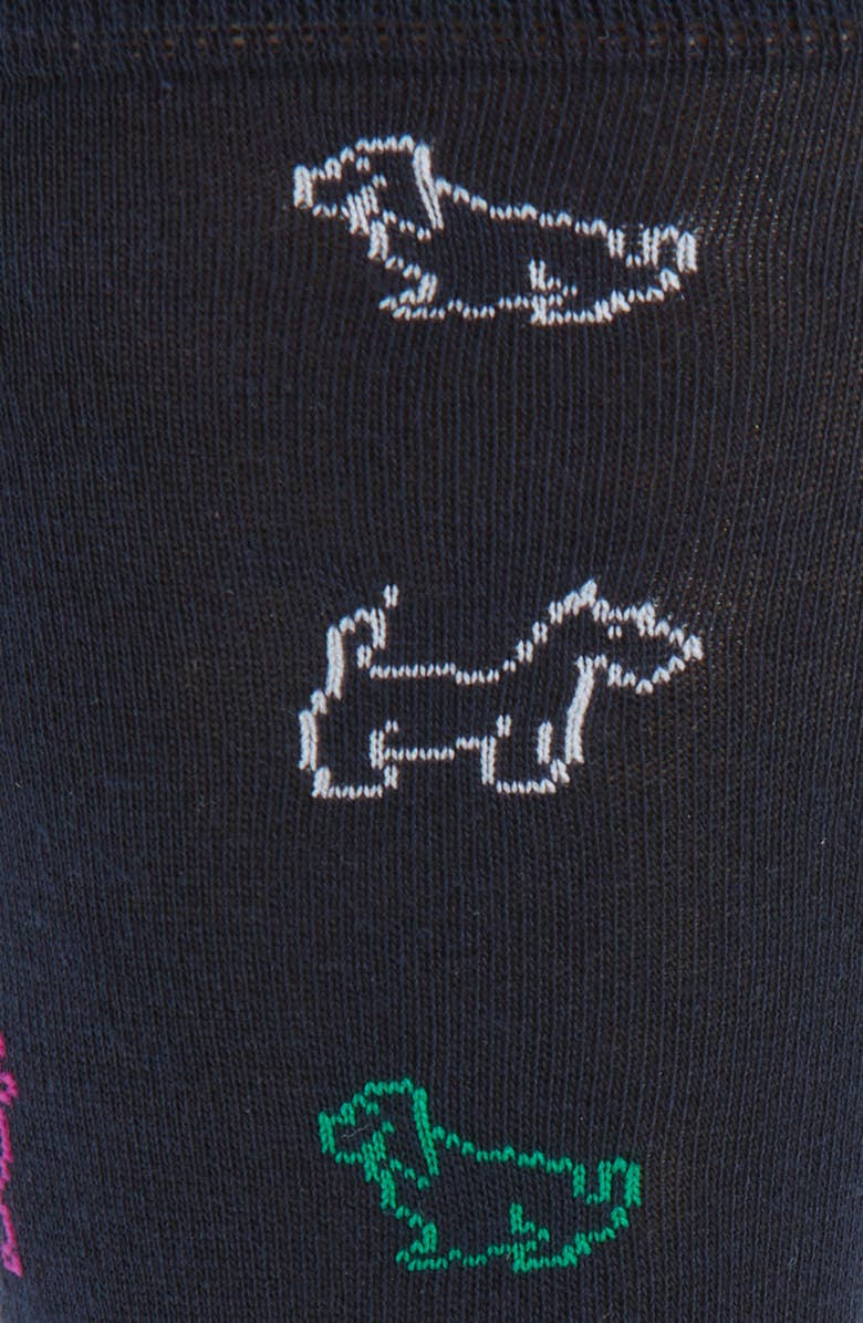 Paul Smith Mario Dogs Dress Socks, Alternate, color, Navy