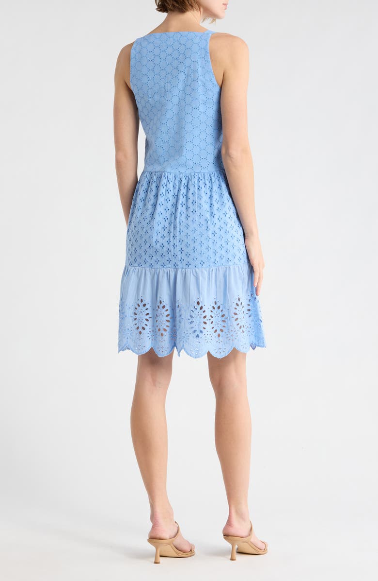 Splendid Napa Cotton Eyelet Sundress, Alternate, color, Steel Blue