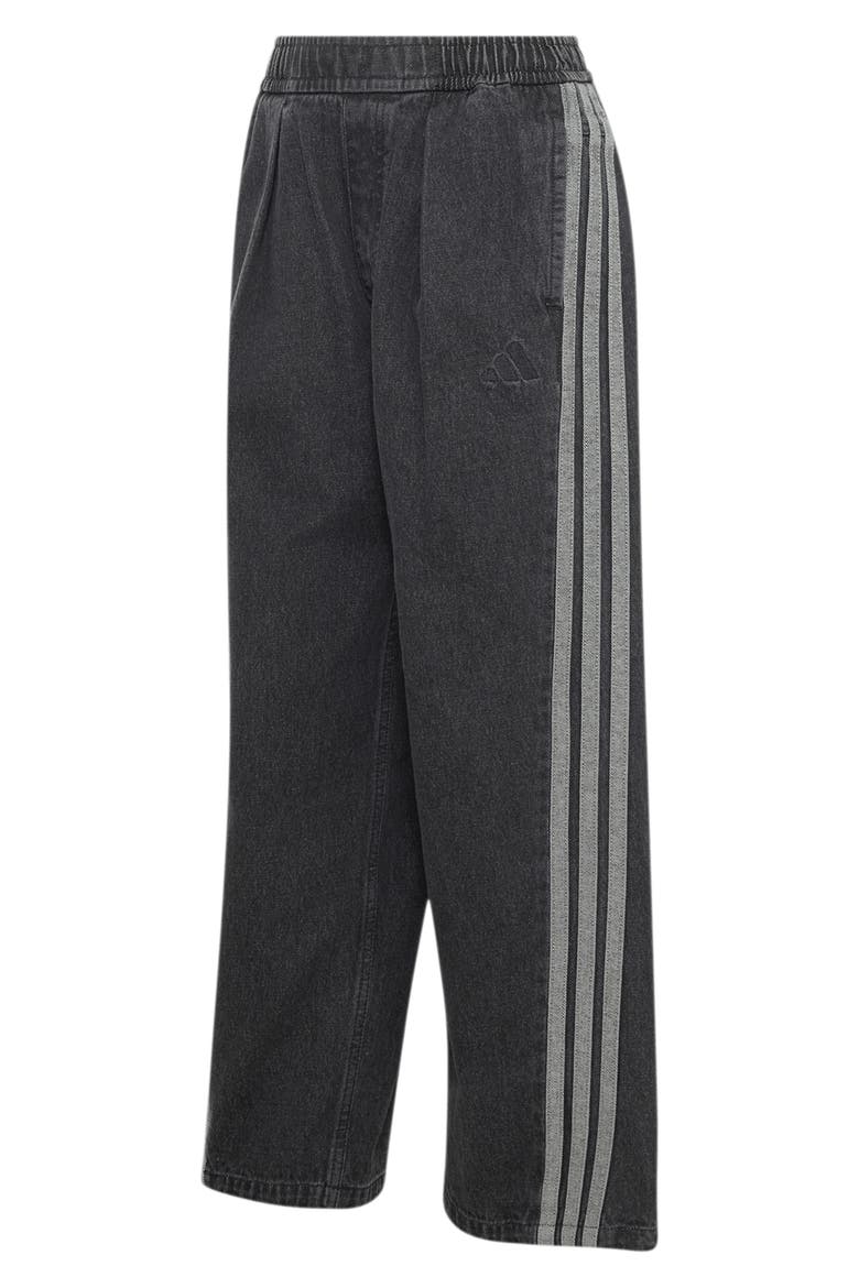 Plein Air Wide Leg Track Pants, Alternate, color, BLACK
