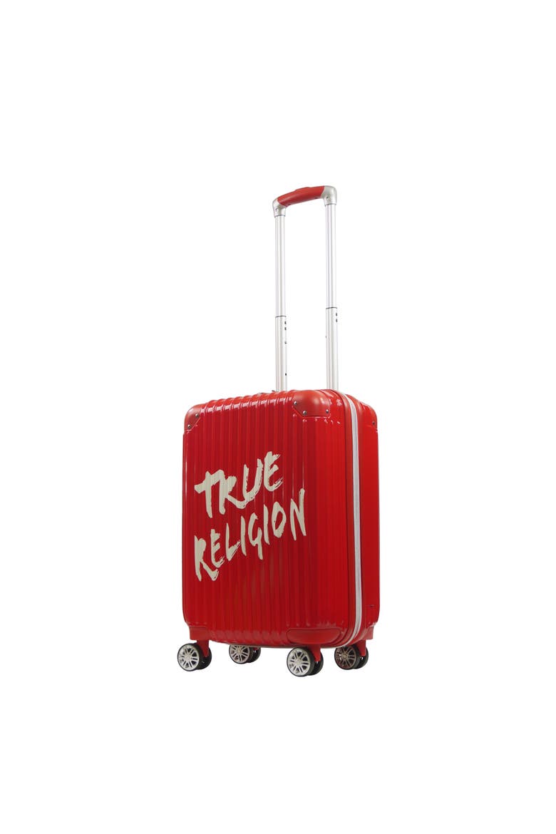 22.5" Hardcase carry-on with big logo., Main, color, RED