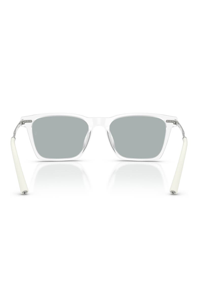 54mm Roger Federer R-19 Polarized Square Sunglasses, Alternate, color, SEMI-MATTE CRYSTAL / GREY