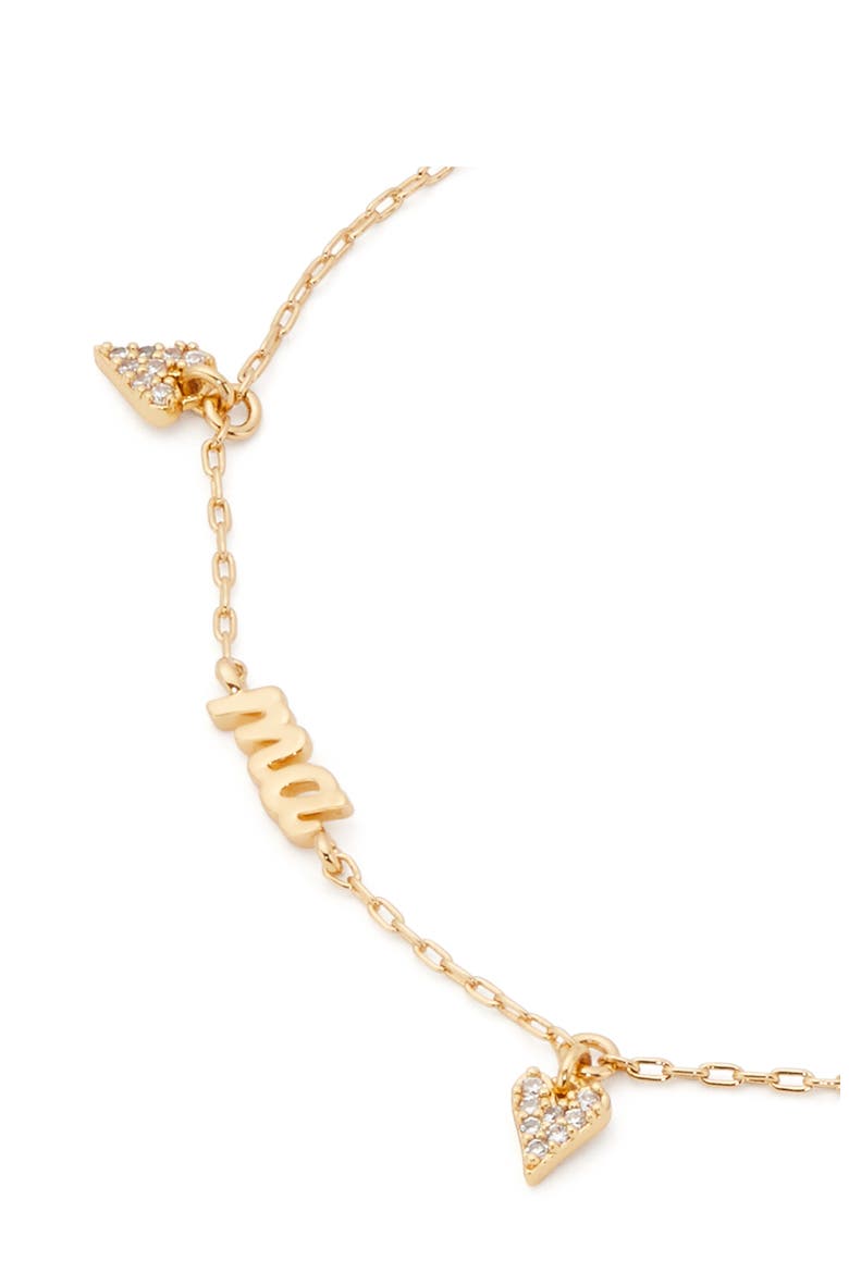 love you, mom mama charm bracelet, Alternate, color, CLEAR/ GOLD