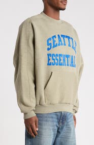 Fear of God Essentials Seattle Seahawks 90s Relaxed Crewneck Sweatshirt