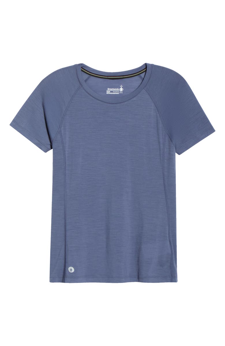 Smartwool Active Ultralite Crewneck T-Shirt, Main, color, Nightfall Blue