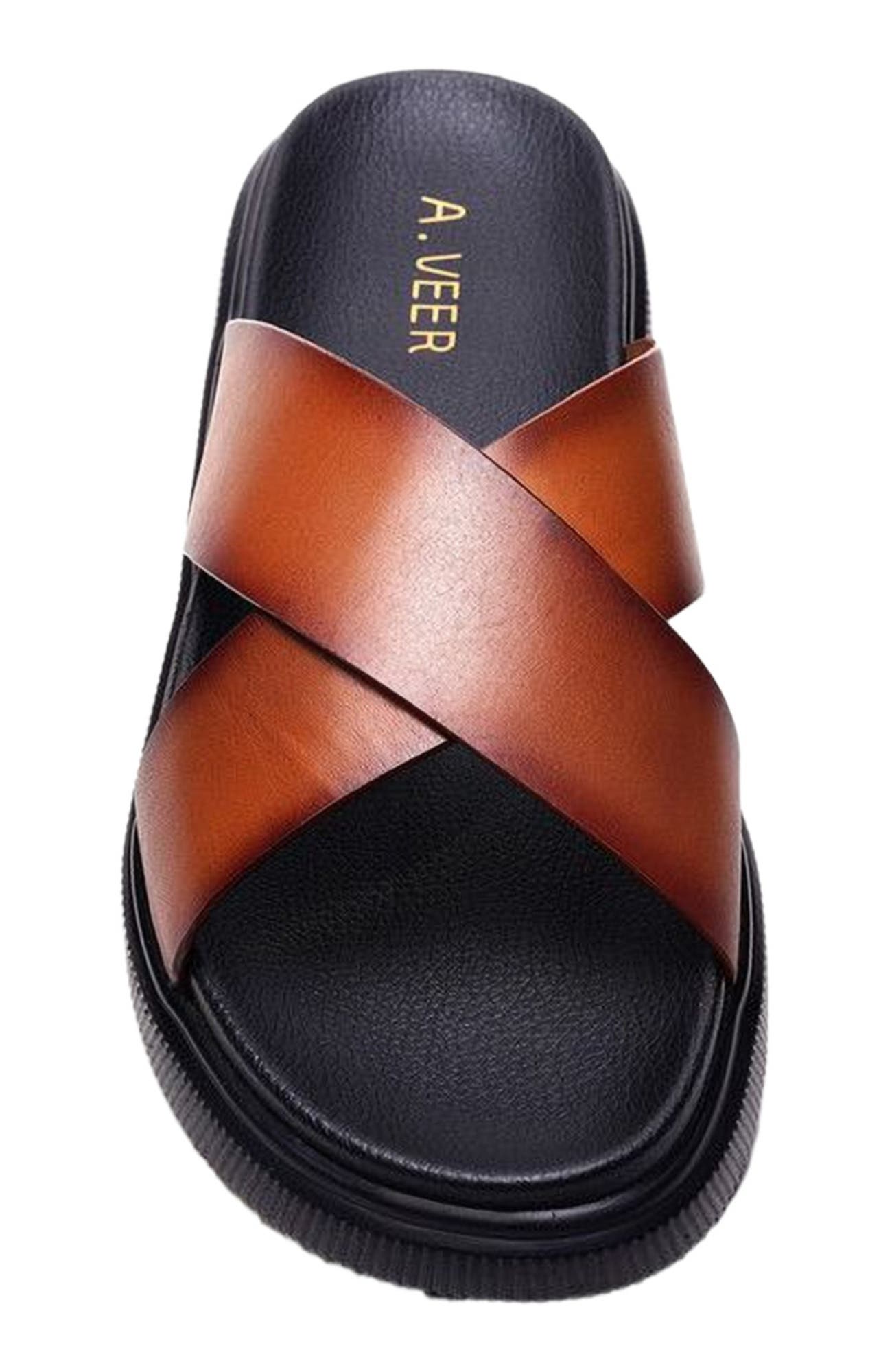 Rioza Sandal, Alternate, color, Tan Leather