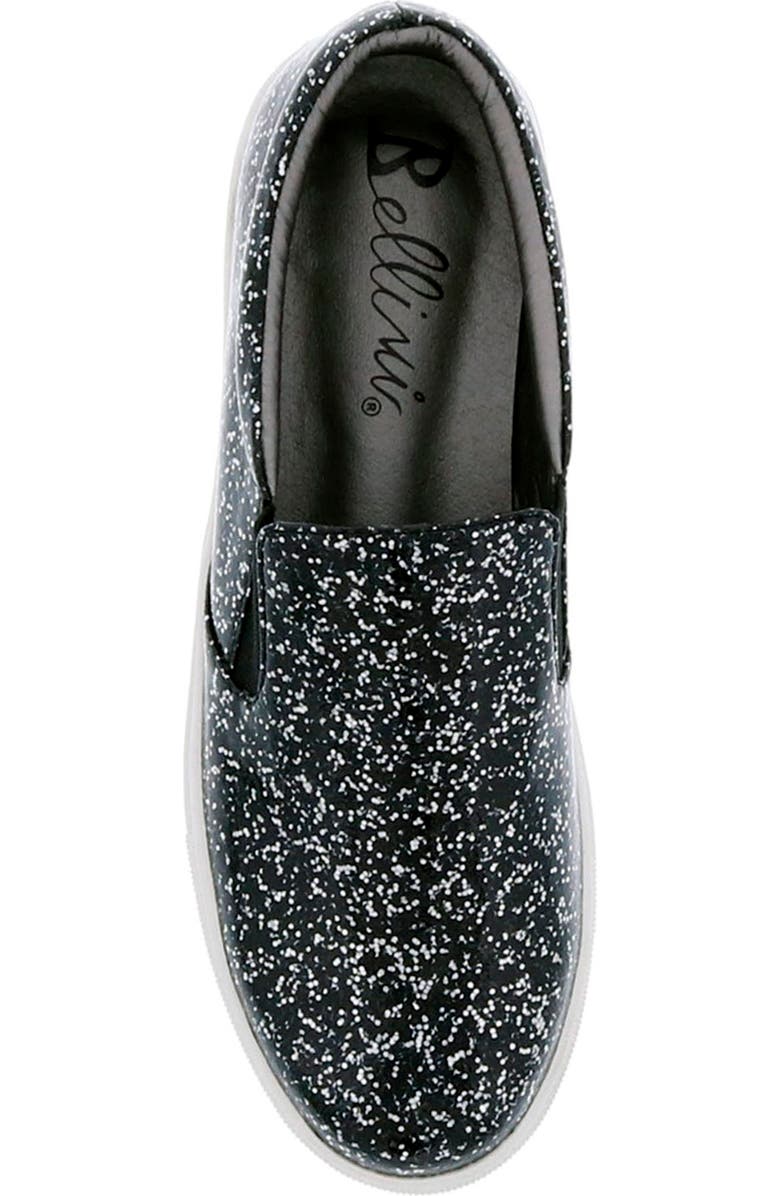 BELLINI Accent Glitter Slip-On Sneaker, Alternate, color, Black Sparkle