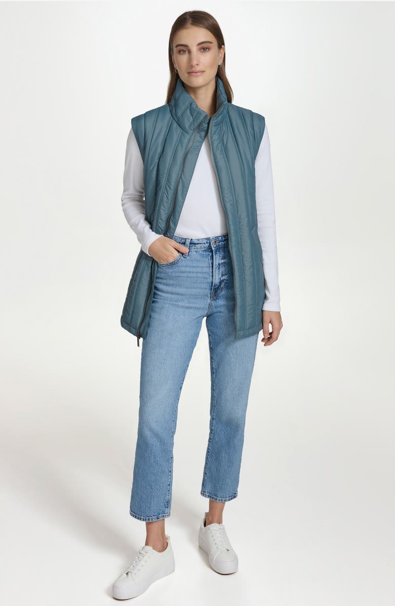 Andrew Marc Quilted Vest, Alternate, color, Storm