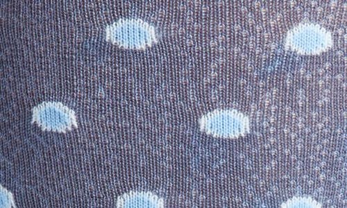 Edward Armah Shadowed Dots Tall Dress Socks In Cool Gray