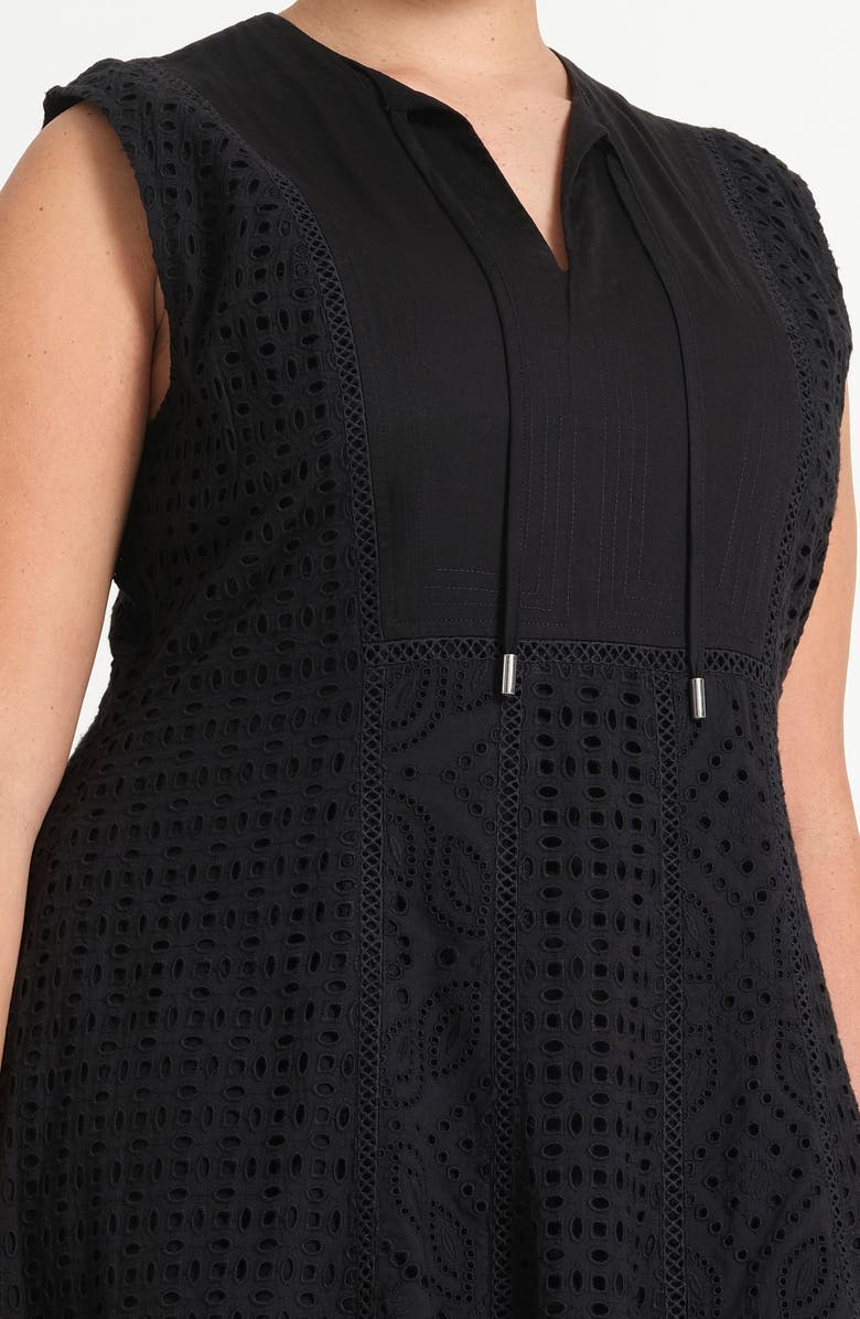 Estelle Blair Eyelet Sleeveless Maxi Dress, Alternate, color, 