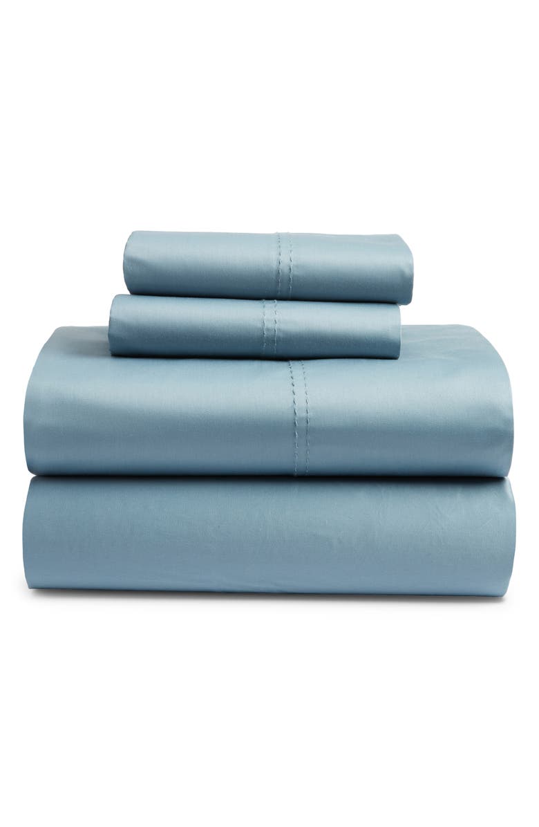 Nordstrom 400 Thread Count Sheet Set, Main, color, Blue Citadel