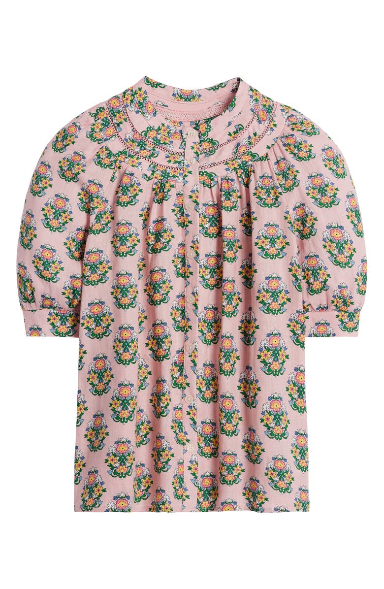 Boden Yoke Stitch Linen Top, Alternate, color, 