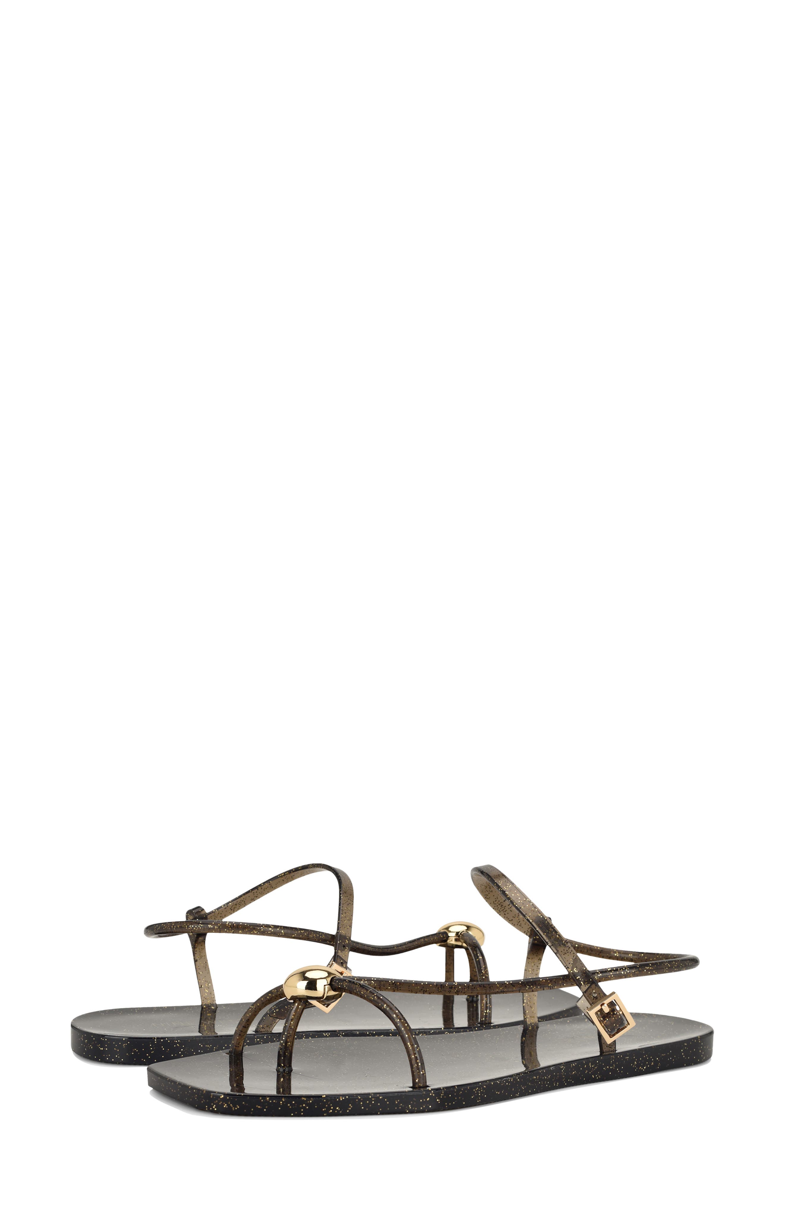 Nine West Shells Ankle Strap Jelly Sandal, Alternate, color, 