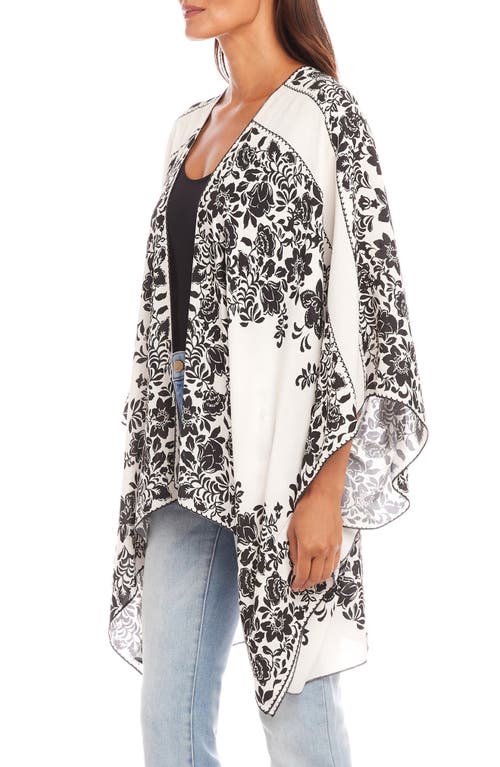 Karen Kane Open Front Jacket In Print