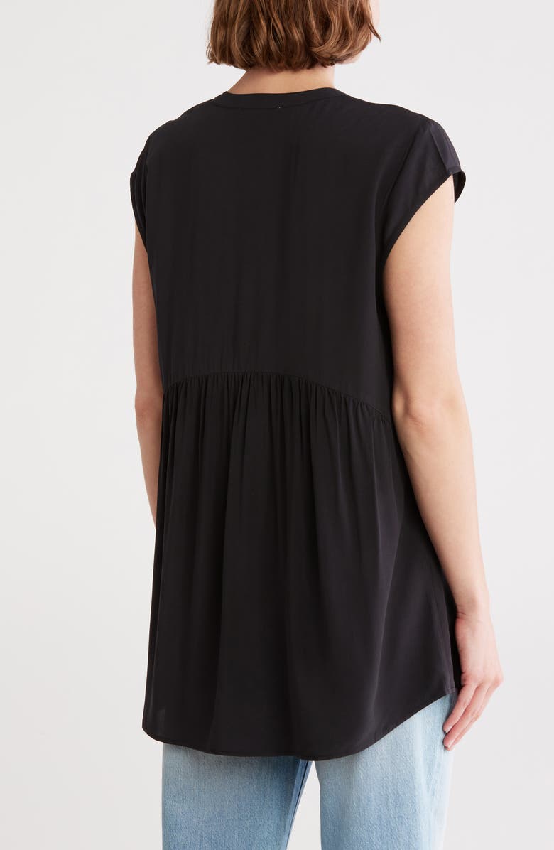 DR2 by Daniel Rainn Tie Neck Flounce Back Top, Alternate, color, 