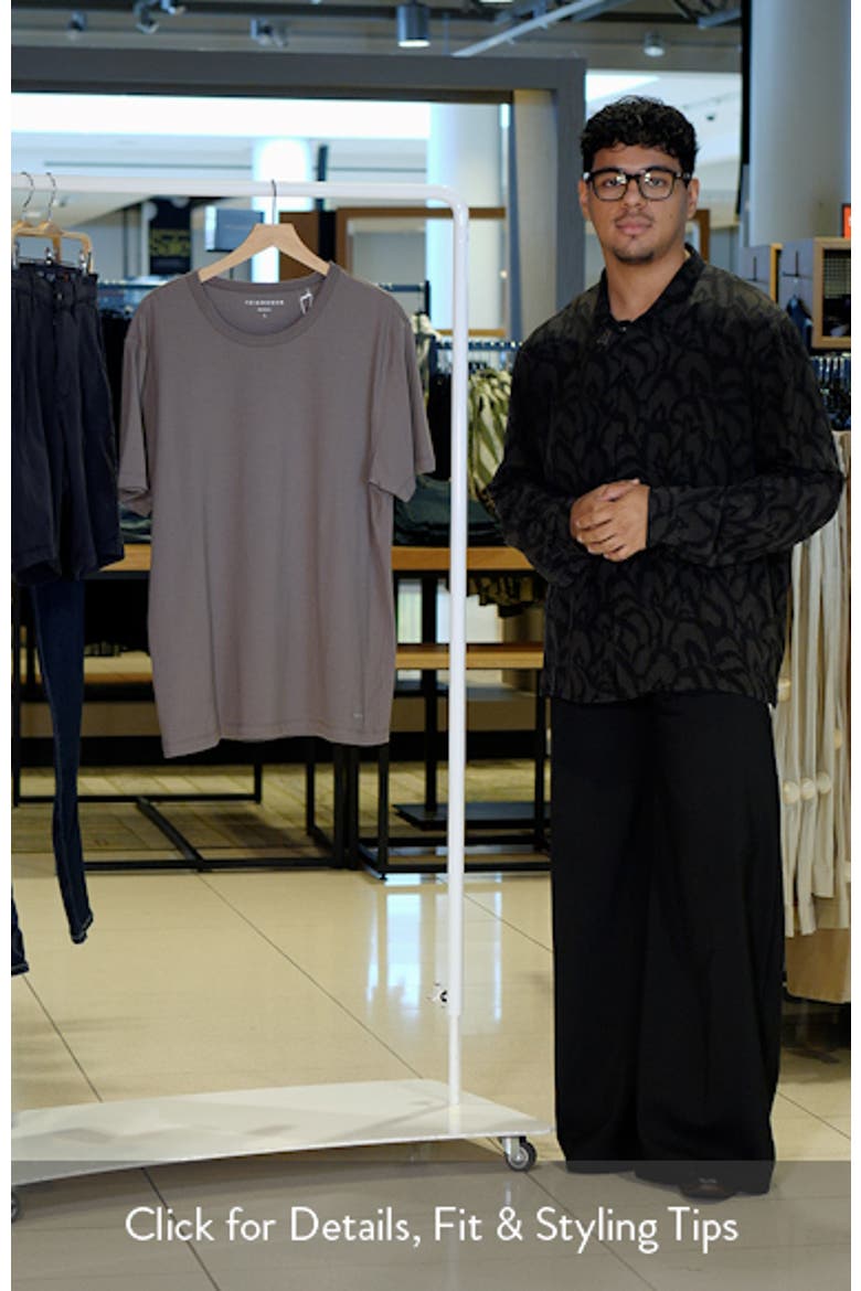 Stretch Cotton & Modal Performance Crewneck T-Shirt video