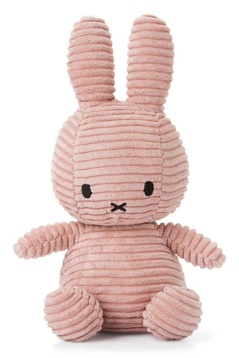 x Miffy Corduroy Stuffed Animal, Main, color, PINK