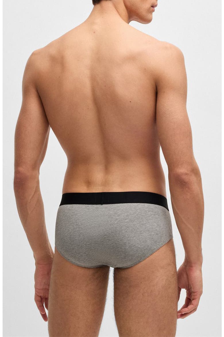 Assorted 3-Pack Power Stretch Cotton Briefs, Alternate, color, WHITE/ GREY/ BLACK