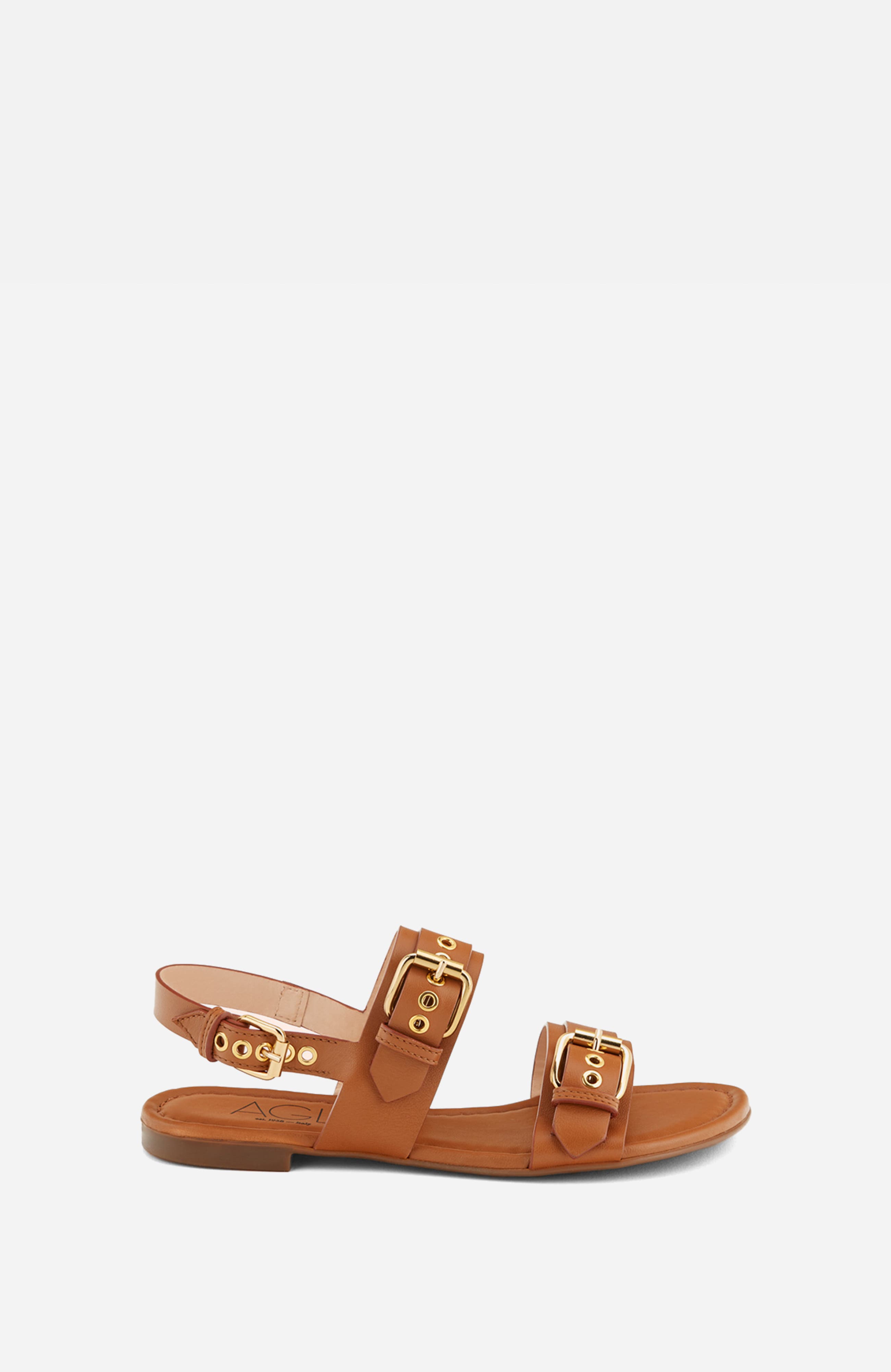 AGL Summer Multi Buckles Sandal, Main, color, Brandy Nappa