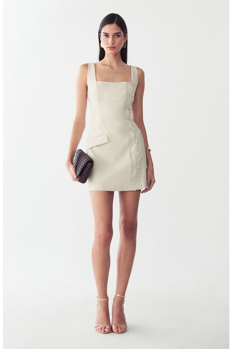 Krishel Mini Dress, Alternate, color, Bone