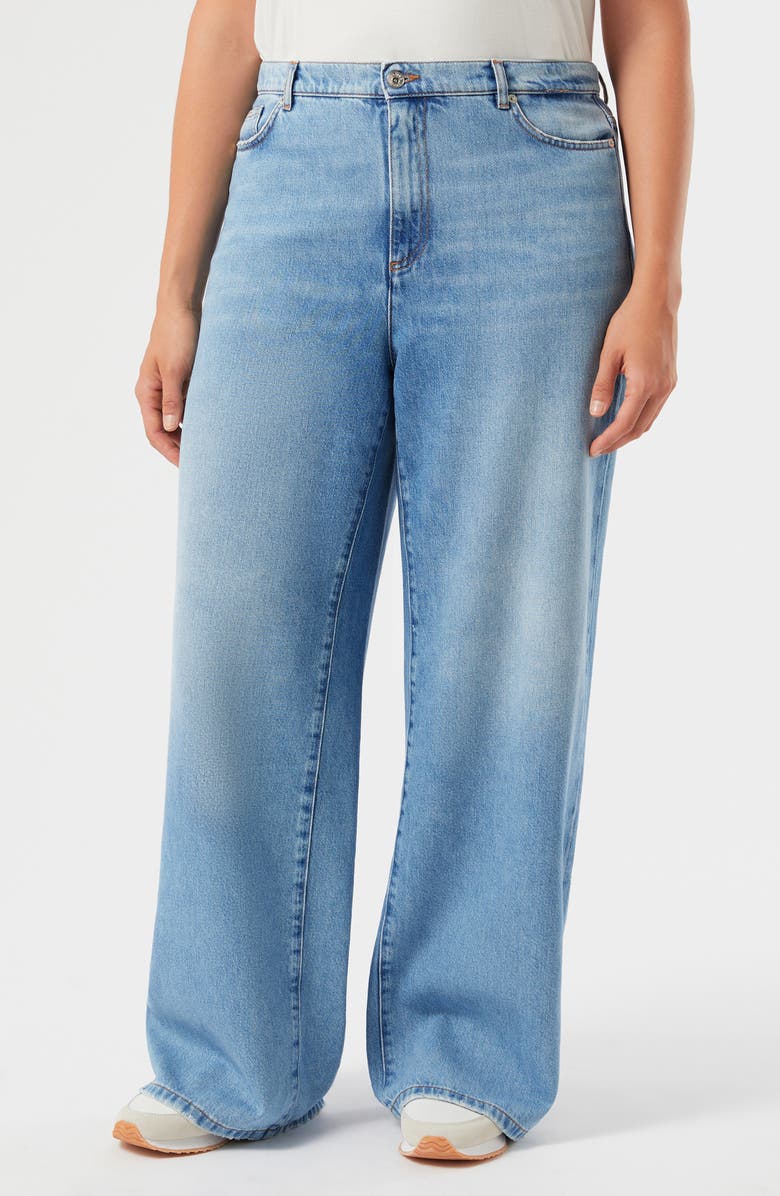 Marina Rinaldi Sriva Wide Leg Jeans, Main, color, 