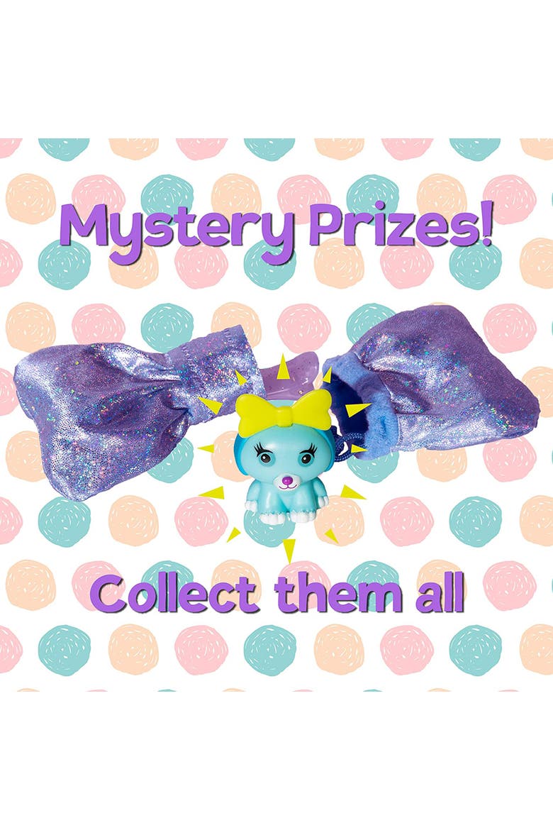 9 Inch Plush Puppy Bow Pet Dog, Alternate, color, Multicolored