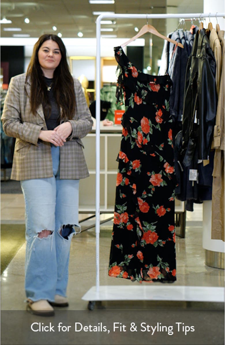 Lillian Floral Print Maxi Dress, sales video thumbnail