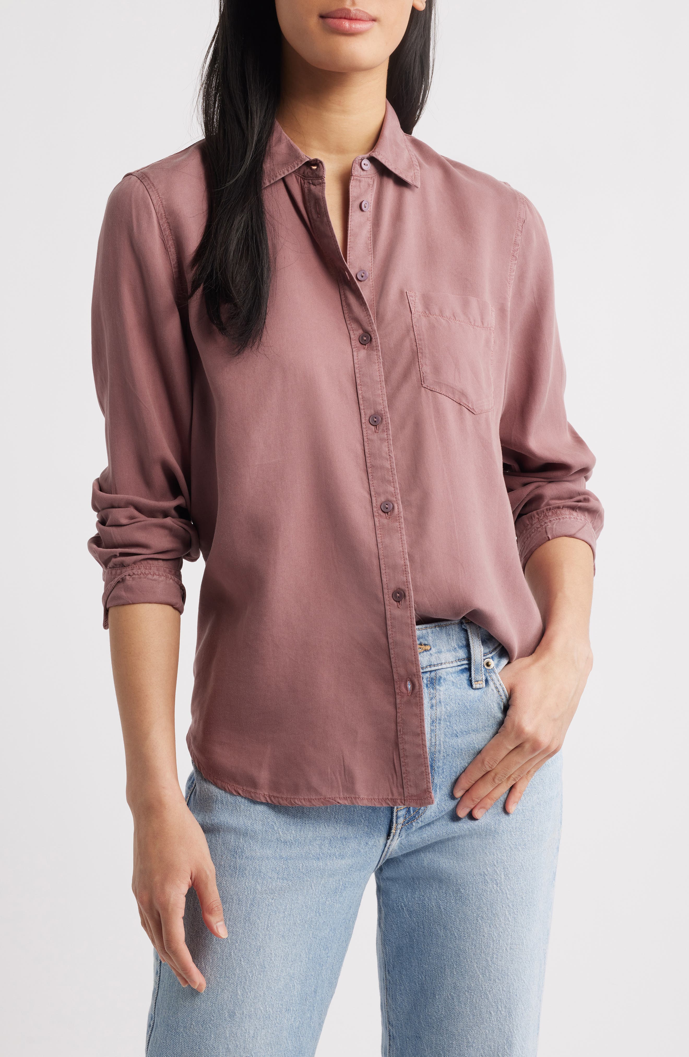Women's Purple Button Up Tops | Nordstrom