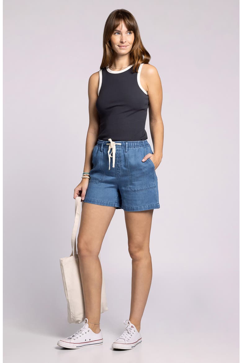 Laverne Drawstring Shorts, Alternate, color, MARNIE WASH