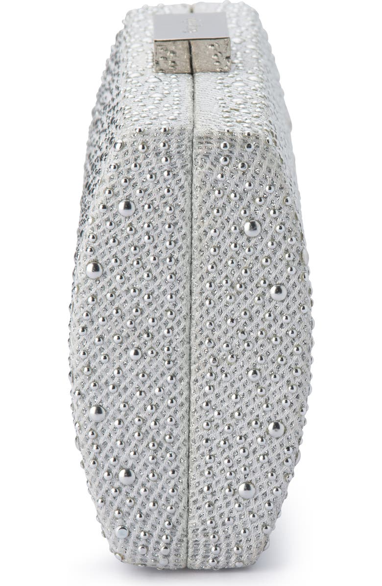 Olga Berg Joelle Glitter Hotfix Clutch, Alternate, color,