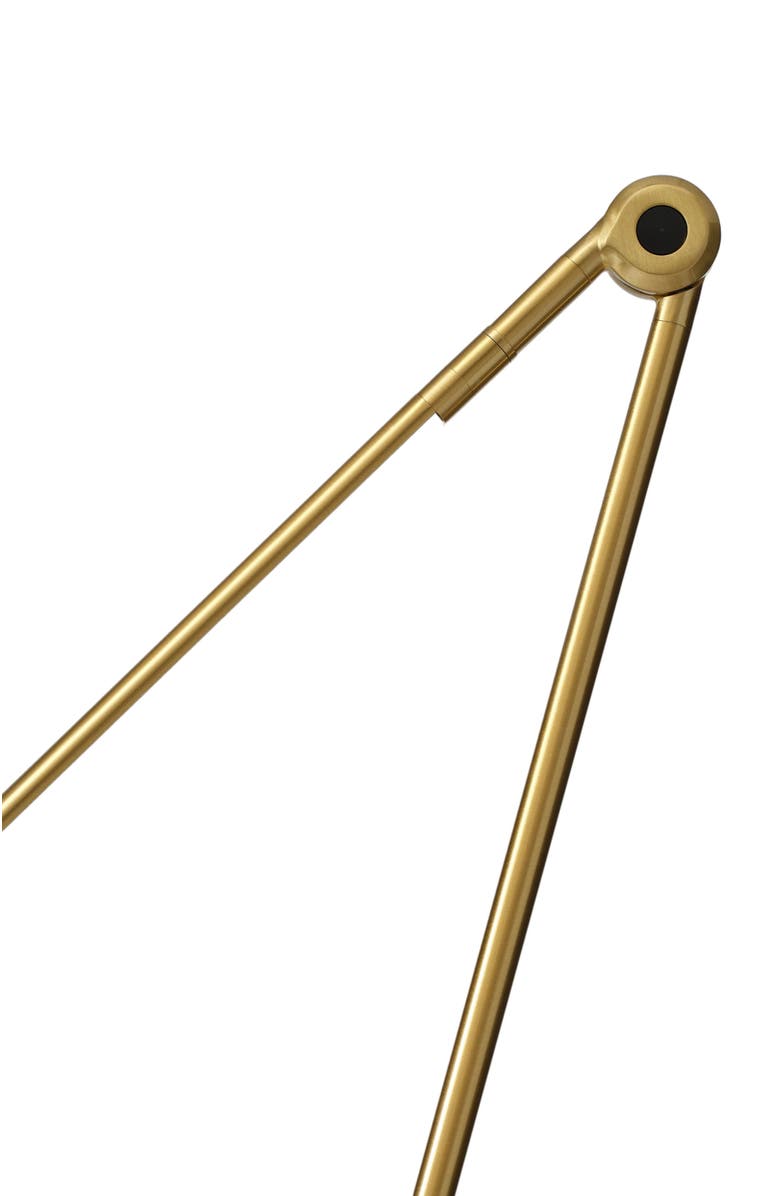 Brightech Libra 54.5" 3-Way Dimming LED Floor Lamp with Adjustable Rotating Base, Alternate, color, Antique Brass