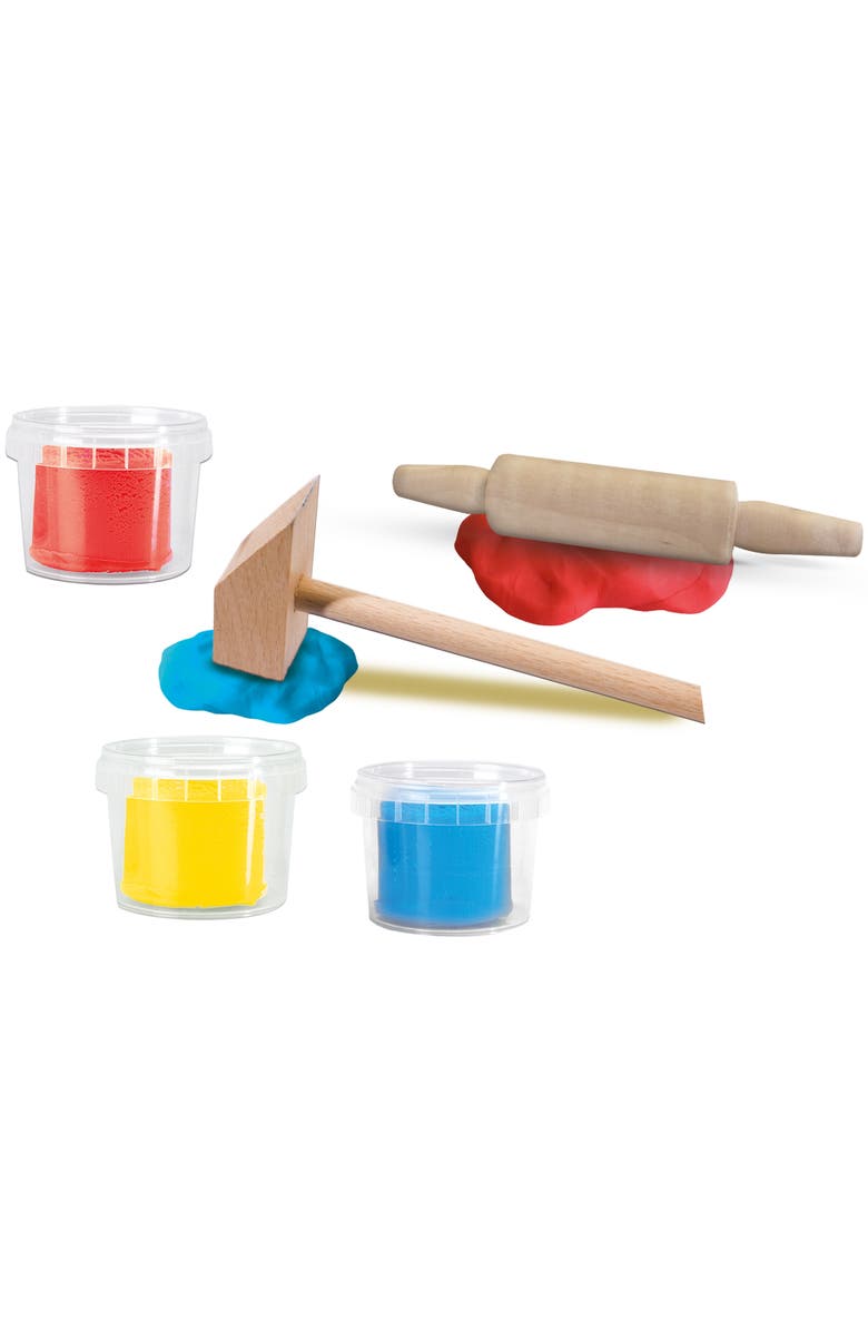 SES Creative My First Dough With Tools, 3 Color 3oz Tubs, Kids 1+, Alternate, color, Multicolored