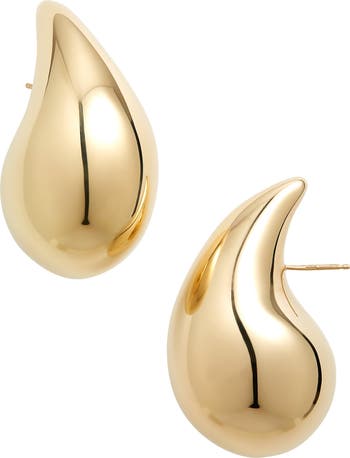 ピアス BOTTEGA VENETA GOLD SILVER DROP EARRINGS Bottega Veneta Sterling Silver Teardrop Earrings | Nordstrom