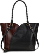 Patricia Nash Marion Colorblock Leather Tote Bag