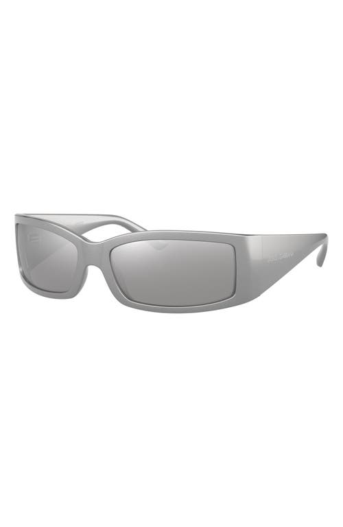 Dolce & Gabbana Dolce&gabbana 61mm Polarized Rectangular Sunglasses In Neutral