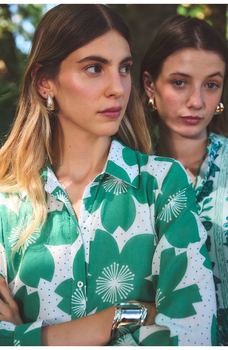 Ro's Garden Jinette Maxi Dress, Alternate, color, Green Akari