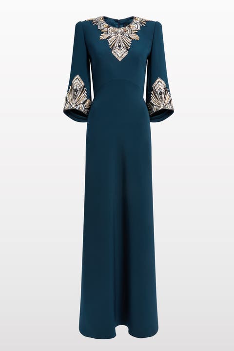 Ice Cascade Embellished Dress