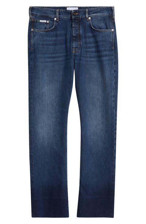 Fringe Regular Fit Straight Leg Jeans